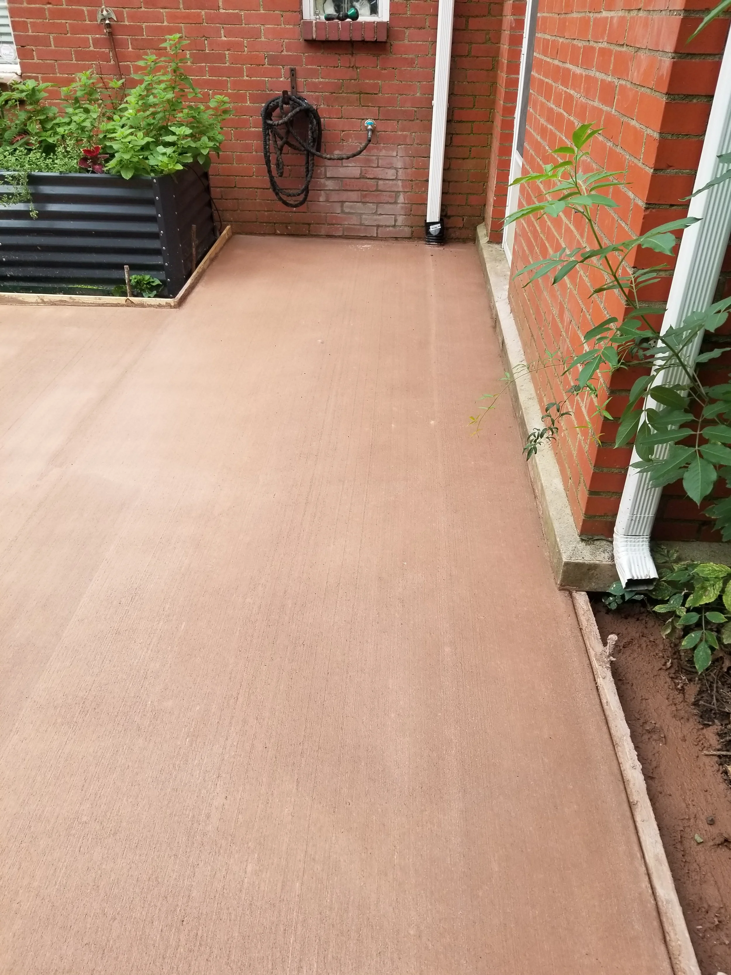 Dyed Concrete Patio Area  II  Concrete Access Solutions