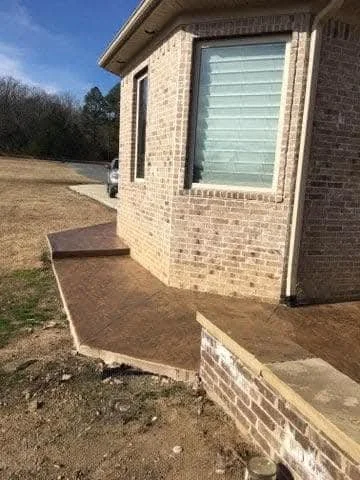 Concrete Access Solutions  II  Dyed and stamped concrete patio