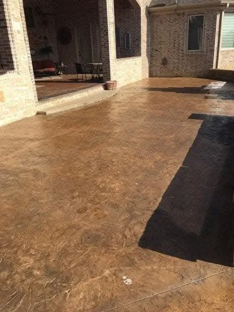 Concrete Access Solutions  II  Dyed and stamped concrete patio