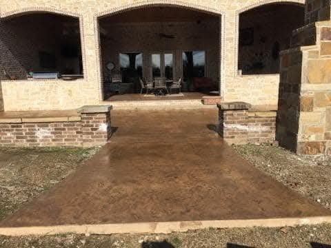 Concrete Access Solutions  II  Dyed and stamped concrete patio