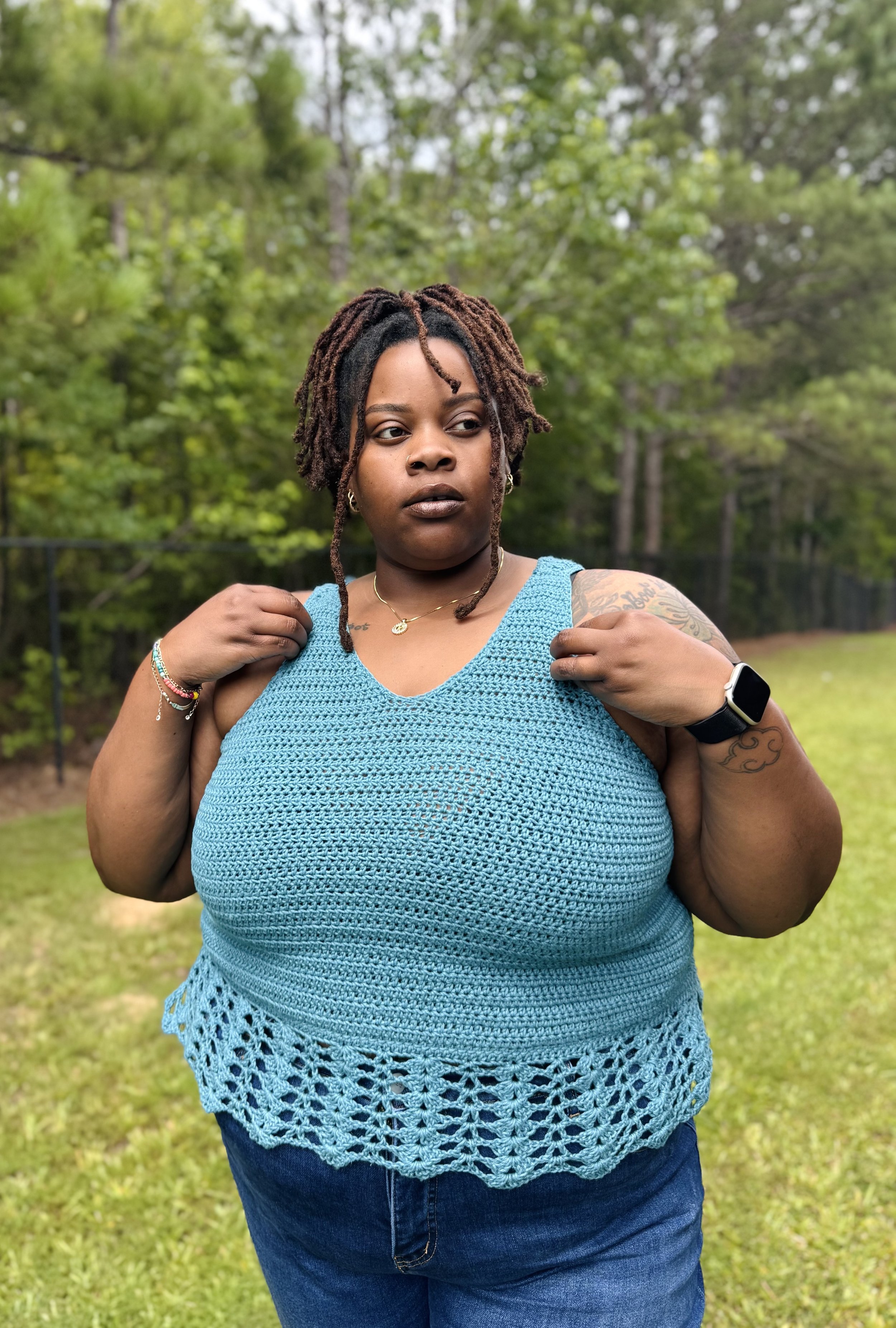 Chloe Top: Free Crochet Tank Pattern, Sizes XS-5XL