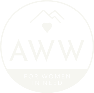 A soft, faint background logo featuring mountains, a heart, and the letters 'AWW' with the tagline 'For Wildlife in Need'.