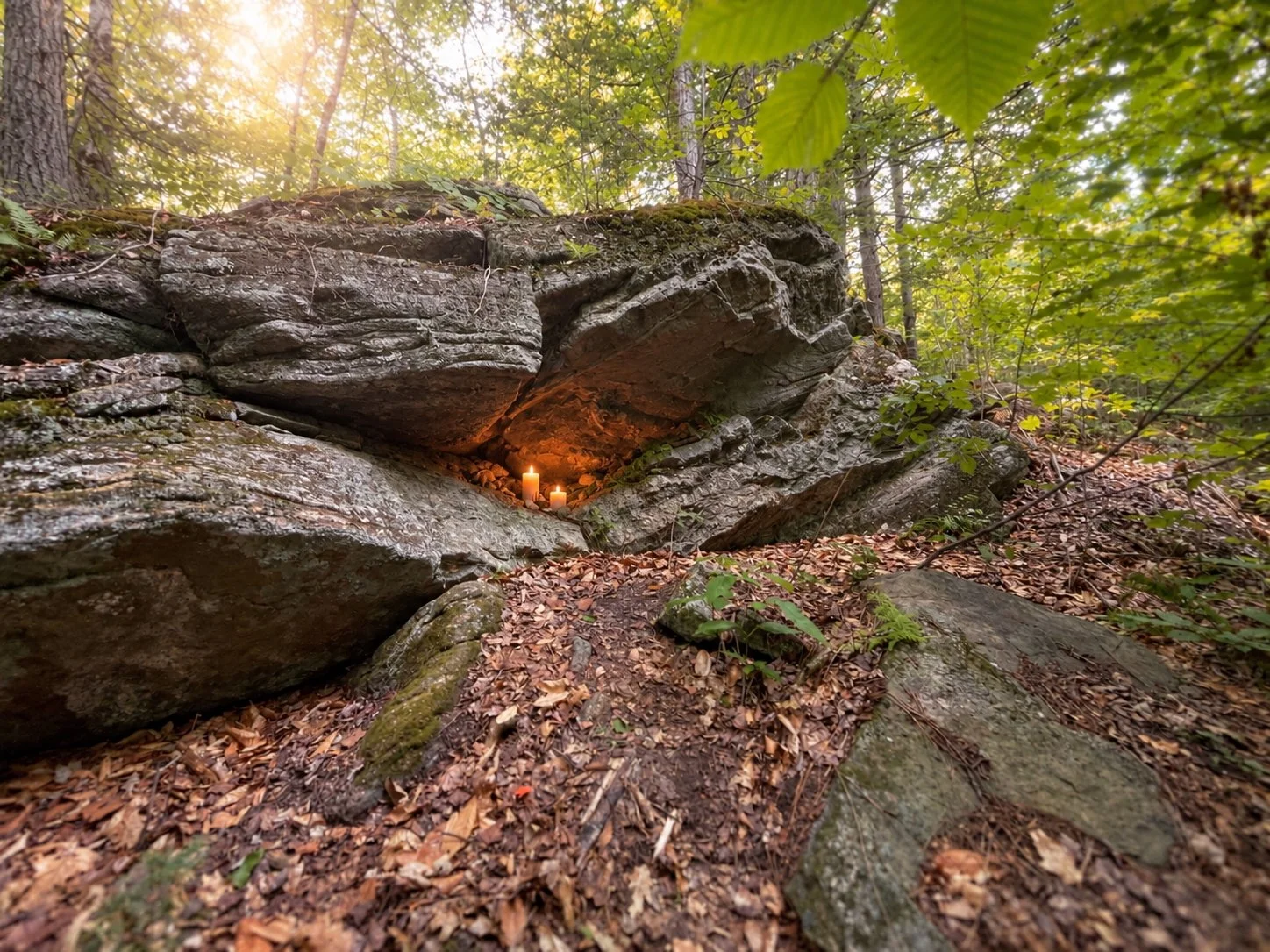 Grief installation on Trail