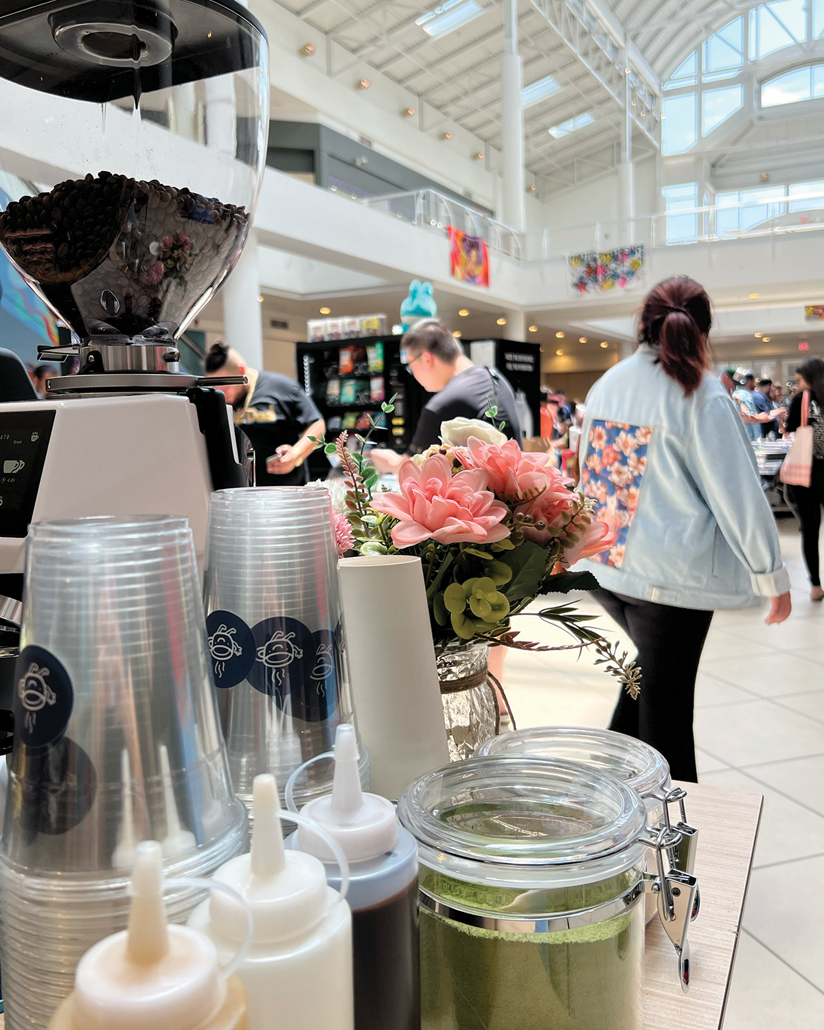 Coffee cart for a summer market event in NYC