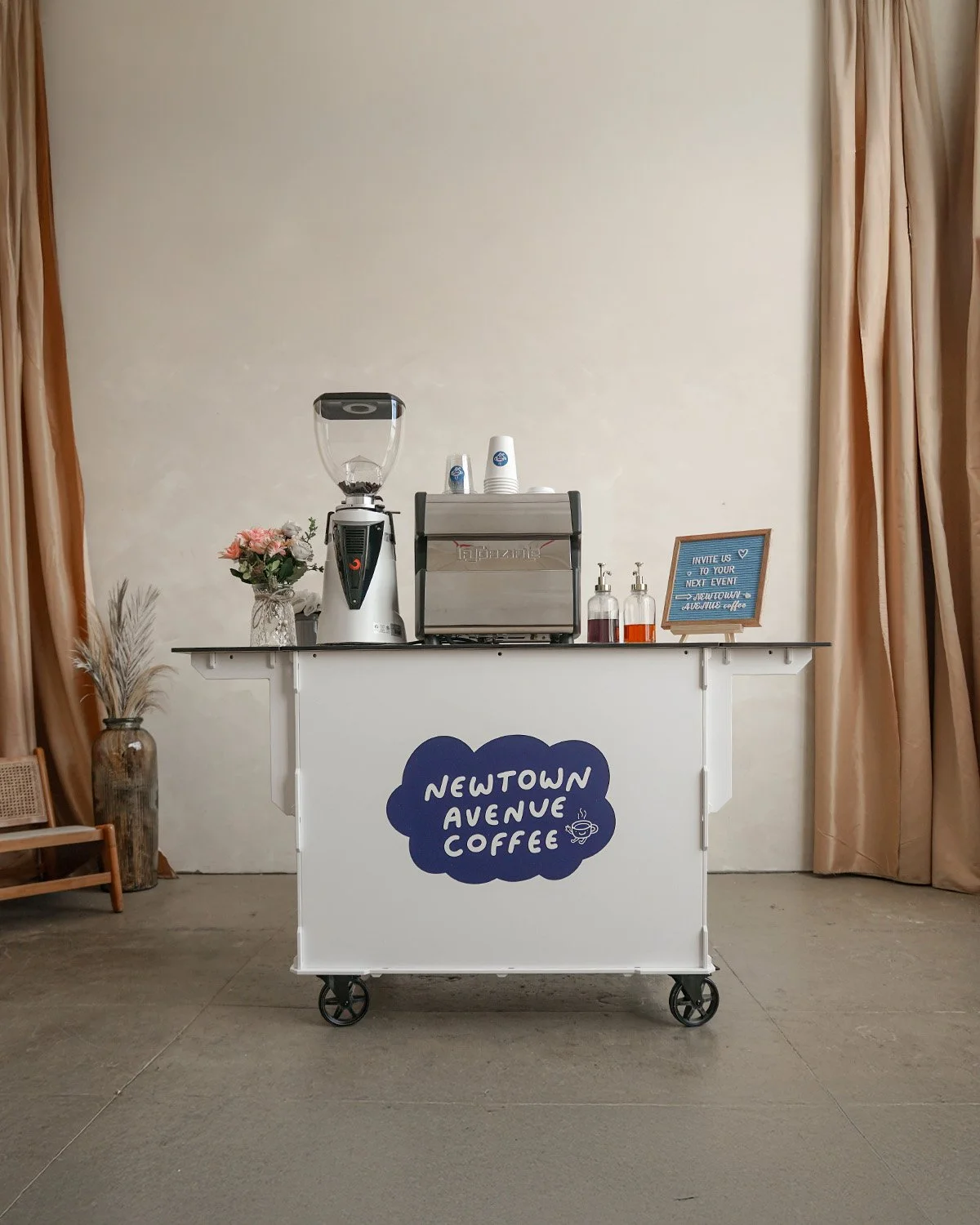 Newtown Avenue Coffee Cart Setup Catering in New York City, Long Island, and New Jersey