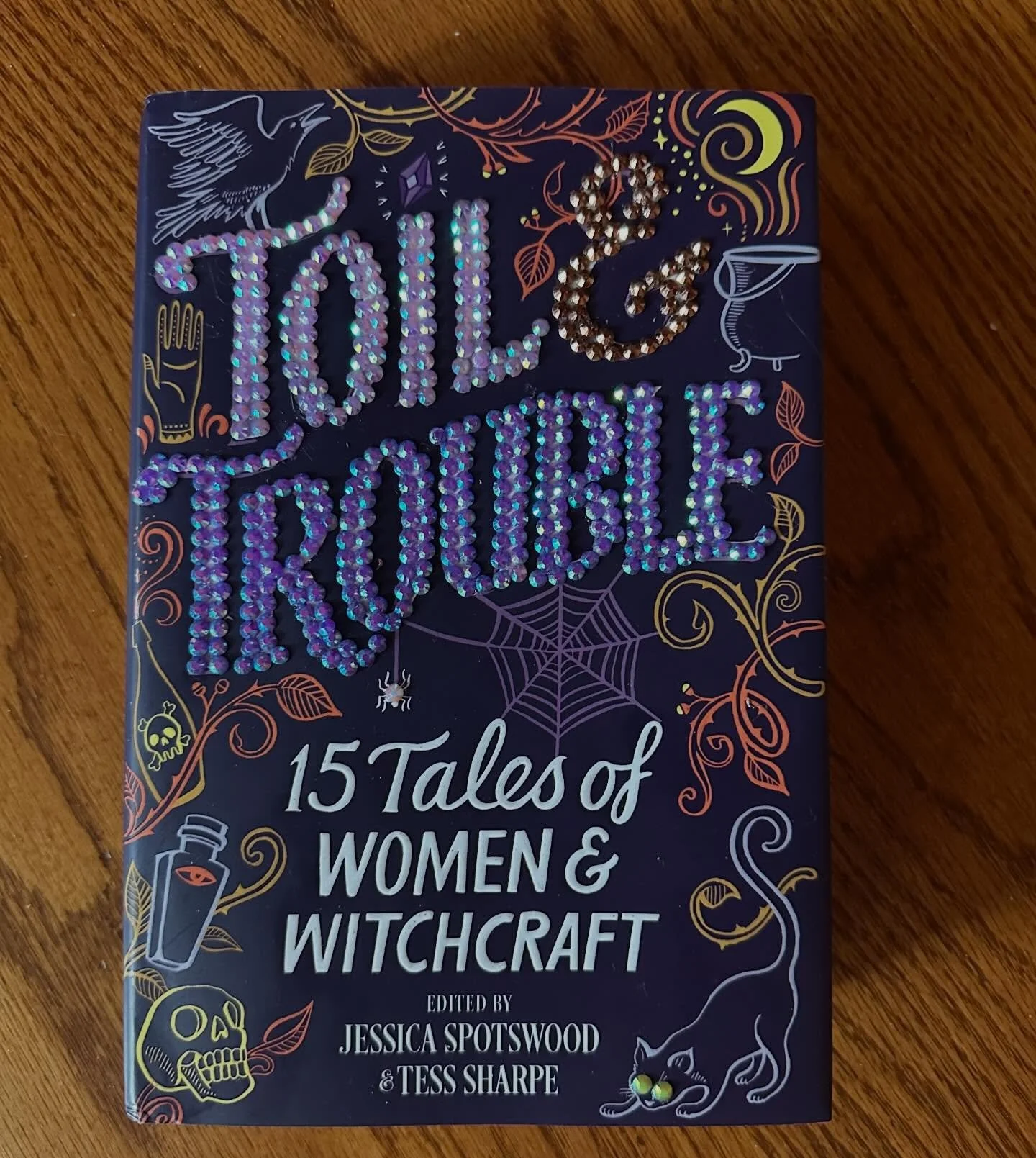 On Friday I went to a book bedazzling workshop at @relume_co with friends! It was so fun. 10/10 would bedazzle more books. And isn&rsquo;t TOIL &amp; TROUBLE extra gorgeous now? It&rsquo;s so sparkly!! If you&rsquo;re in the mood for 15 empowering st