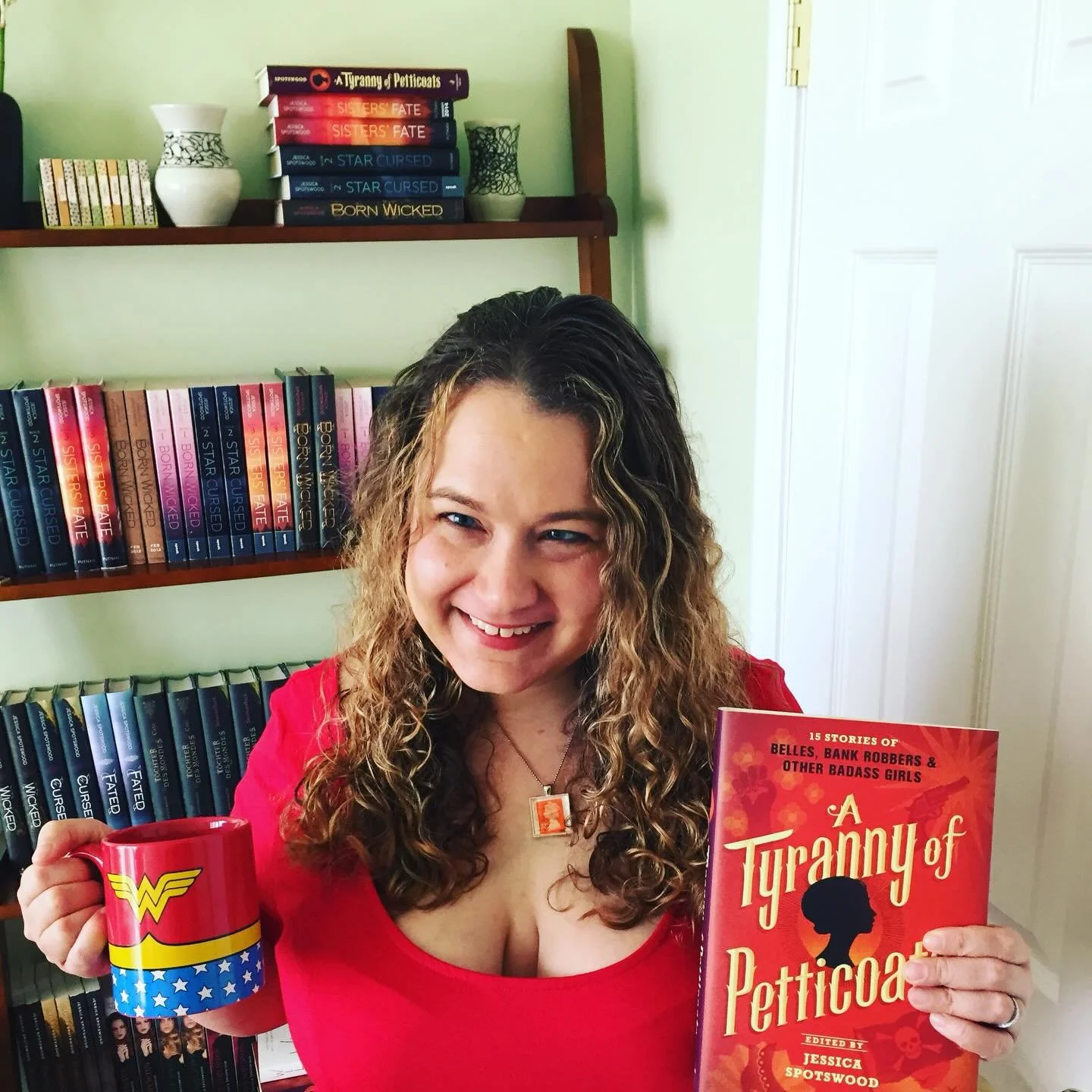 I hear we&rsquo;re doing an old school #tbt to 2016? This was my first year of two book releases: my contemporary YA WILD SWANS and my first historical anthology, A TYRANNY OF PETTICOATS. I was also really blond!  I was working at the library gig but