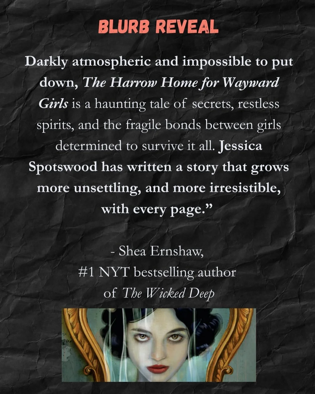 I&rsquo;m so excited to share these very kind words from one of my favorite authors, @sheaernshaw! I was honored to blurb Shea&rsquo;s eerie and enchanting debut, THE WICKED DEEP, which went on to enjoy incredible success, so this is a lovely full ci