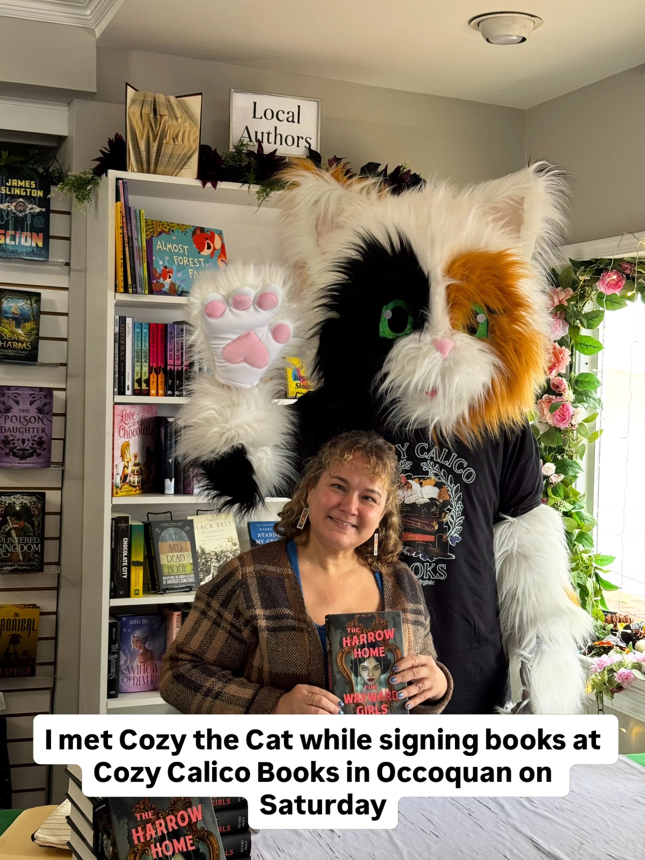 The first weekend of fall. A little signing, a craft show, some cuddles with my best girl. I&rsquo;m reading THE SECRET OF CHIMNEYS (because I *loved* SEVEN DIALS) and watching all the 2000s MARPLE tv adaptations (but only of the books I&rsquo;ve rea