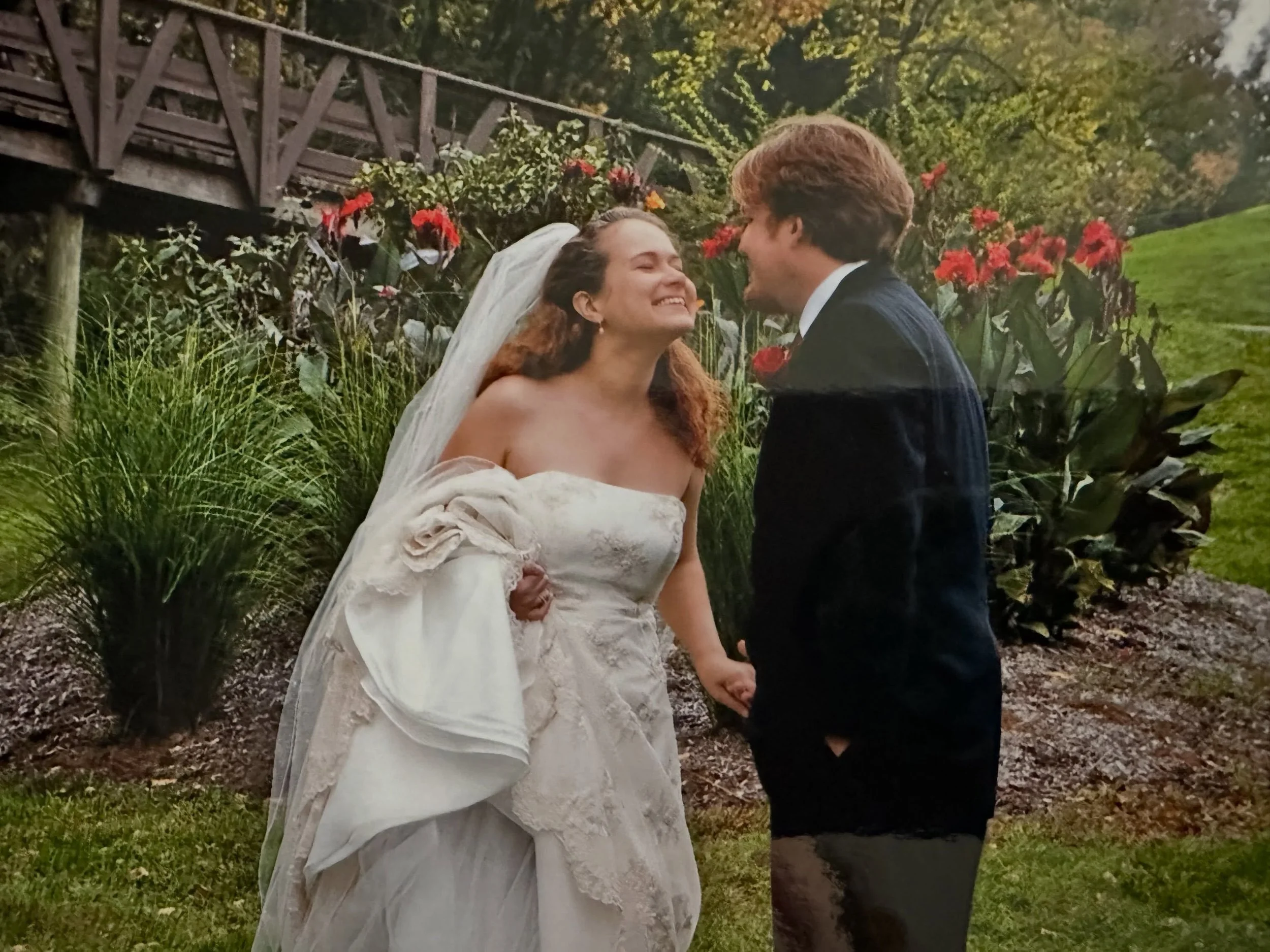 Twenty years of marriage. 26 years together. I fell in love with him the summer I was twenty, and I am still horribly in love. He makes me laugh and he makes me feel safe and he believes in me more than I believe in myself. I don&rsquo;t take a minut