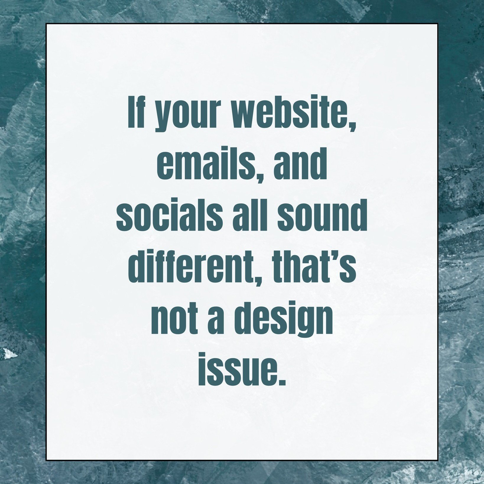 When messaging feels inconsistent across platforms, it&rsquo;s rarely a design or platform problem.

It&rsquo;s usually a sign that the story hasn&rsquo;t been clearly defined or shared.

When everyone is interpreting the brand differently, execution