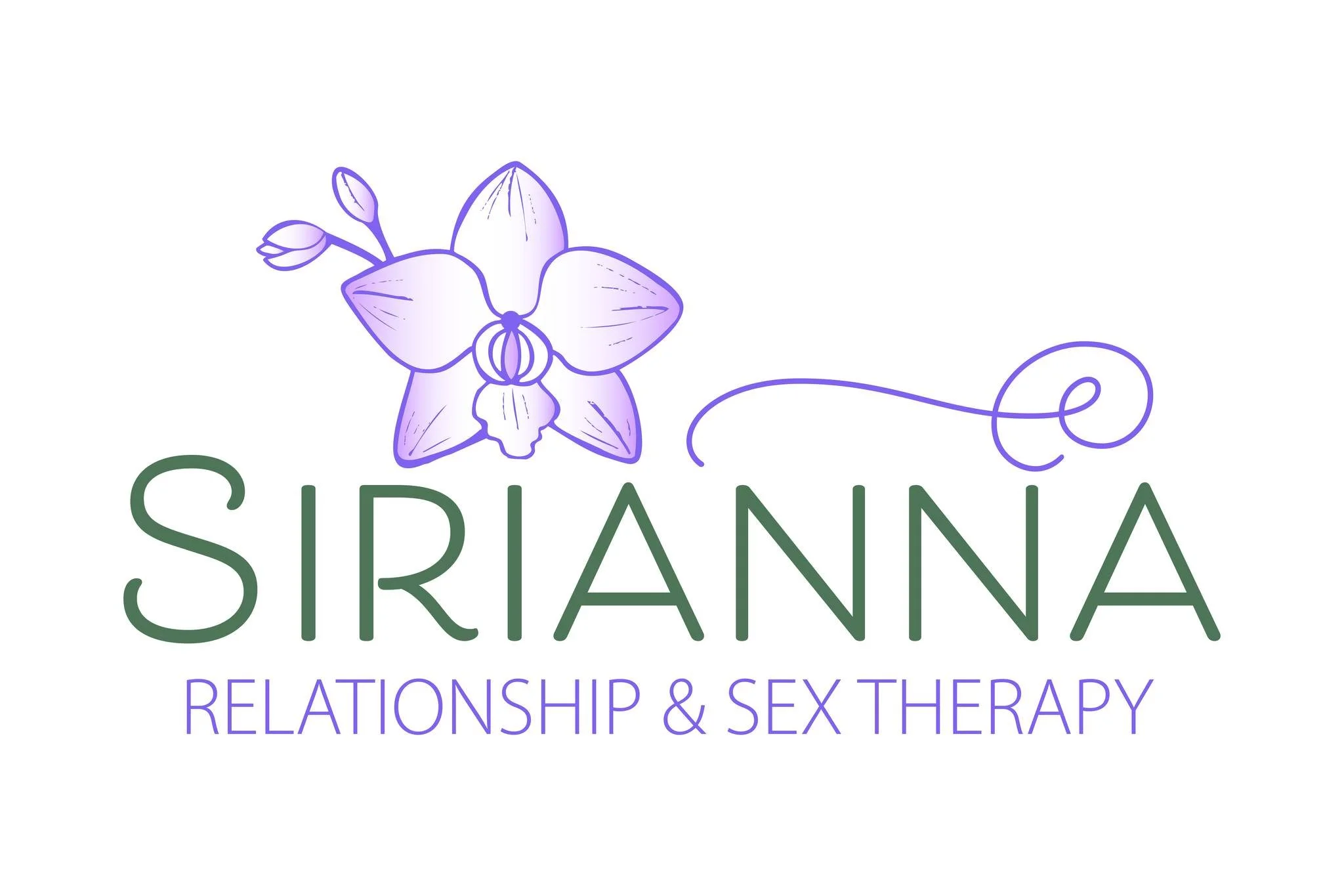 Excited to share a recent logo design for Sirianna Relationship and Sex Therapy.

They were an absolute pleasure to work with. From the beginning, they had a clear vision: incorporating an orchid with tones of purple and pink to reflect depth, growth