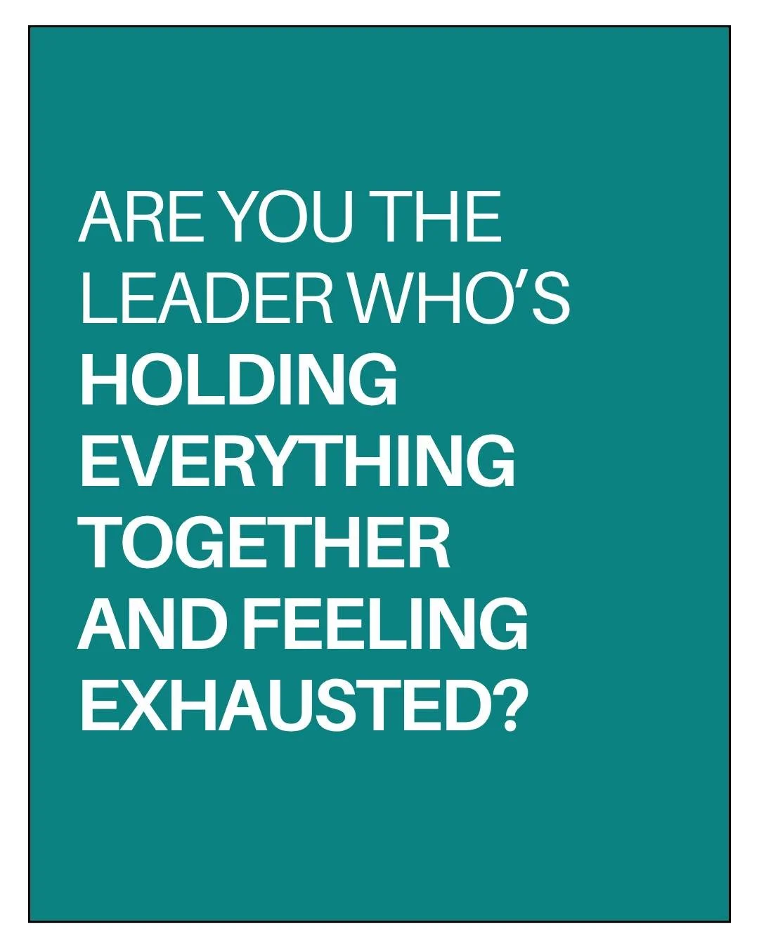 If everything runs through you, it&rsquo;s only a matter of time before it starts to wear you down.

That&rsquo;s not a leadership failure. It&rsquo;s a structure issue.

When there&rsquo;s no clear alignment across your brand, messaging, and systems