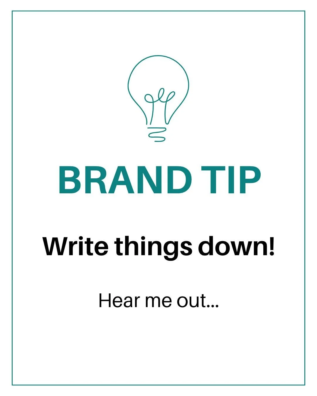 Here&rsquo;s a simple, practical tip. Write things down (even when you think you don&rsquo;t have time).

Mental load is invisible, but it&rsquo;s heavy. When everything lives in your head, it all starts to feel urgent and overwhelming.

Writing thin