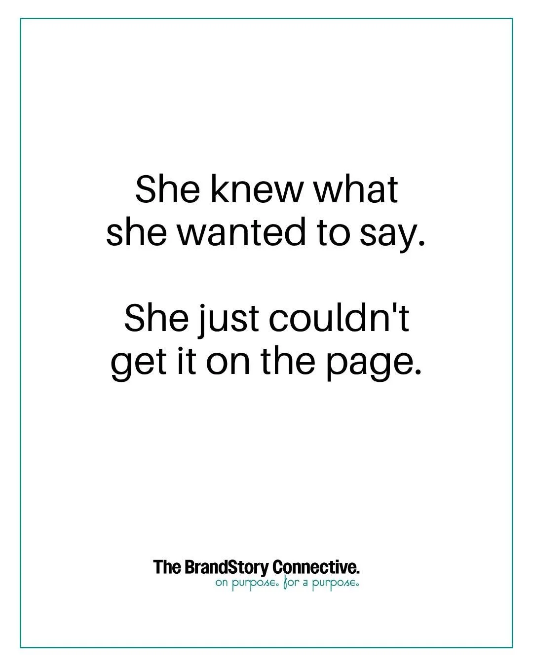 She understood her business inside and out, but explaining it always came out scattered. She knew how the pieces fit together. She knew how she wanted people to feel working with her. She just couldn't get any of it onto a page in a way that made sen