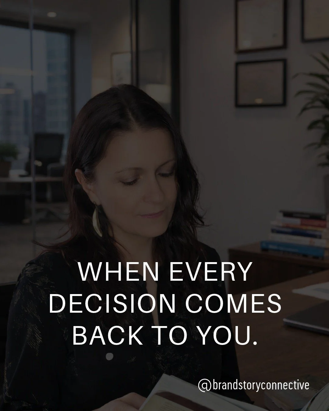 Your website needs updating. Your team needs direction. There&rsquo;s a project you&rsquo;ve been meaning to start for three months.

And somehow, every question comes back to you.

That&rsquo;s where my work at The BrandStory Connective begins.

I h