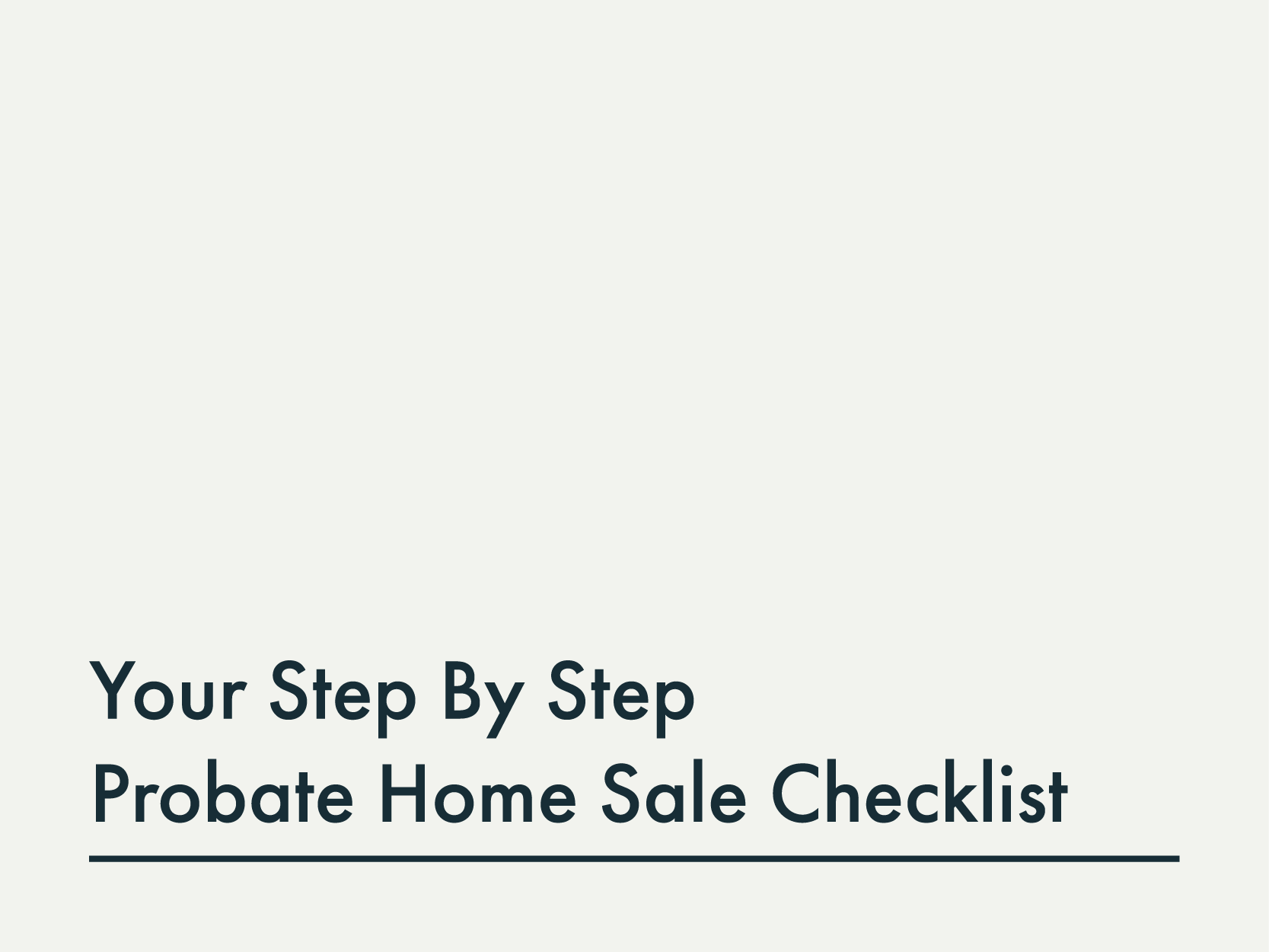 Your Step by Step Home Sale Checklist
