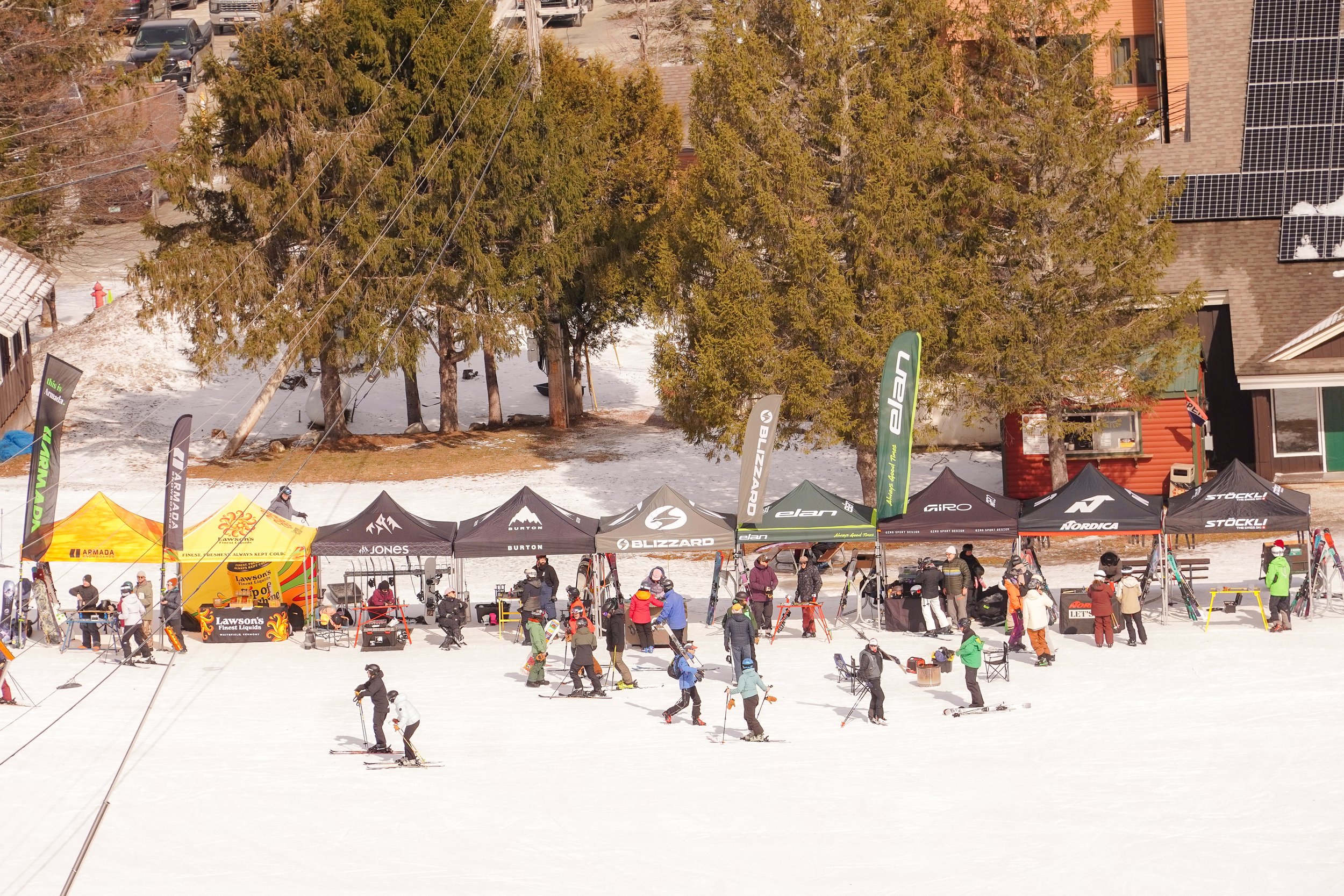 ski demo setup