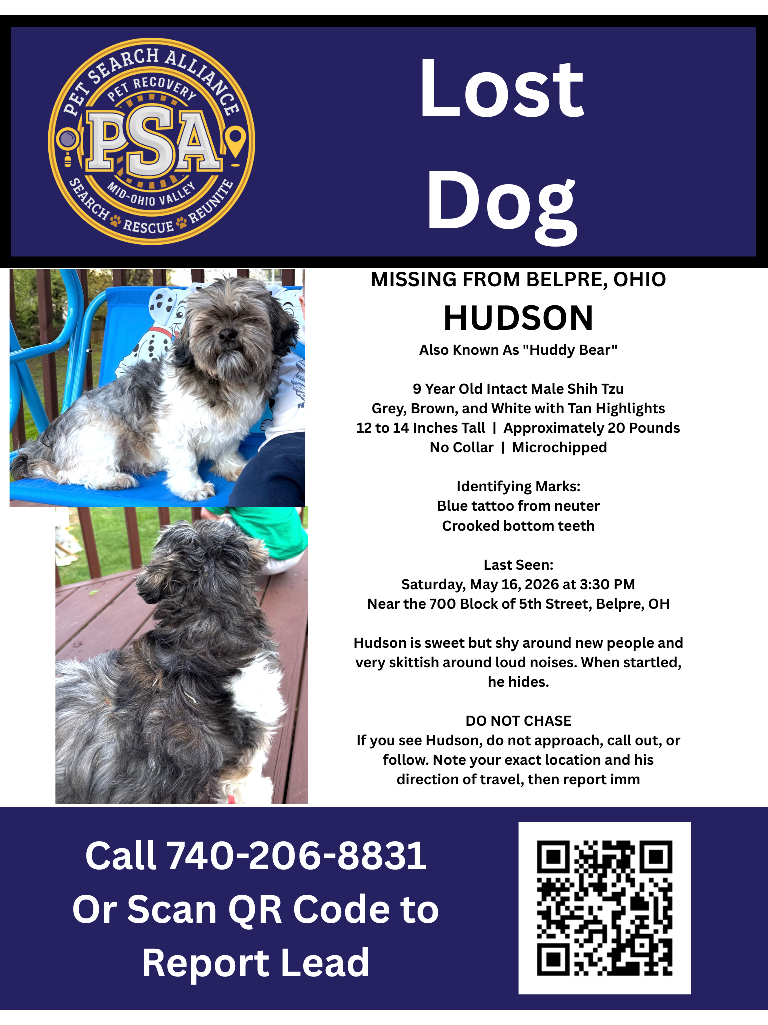 Hudson Missing From Belpre OH