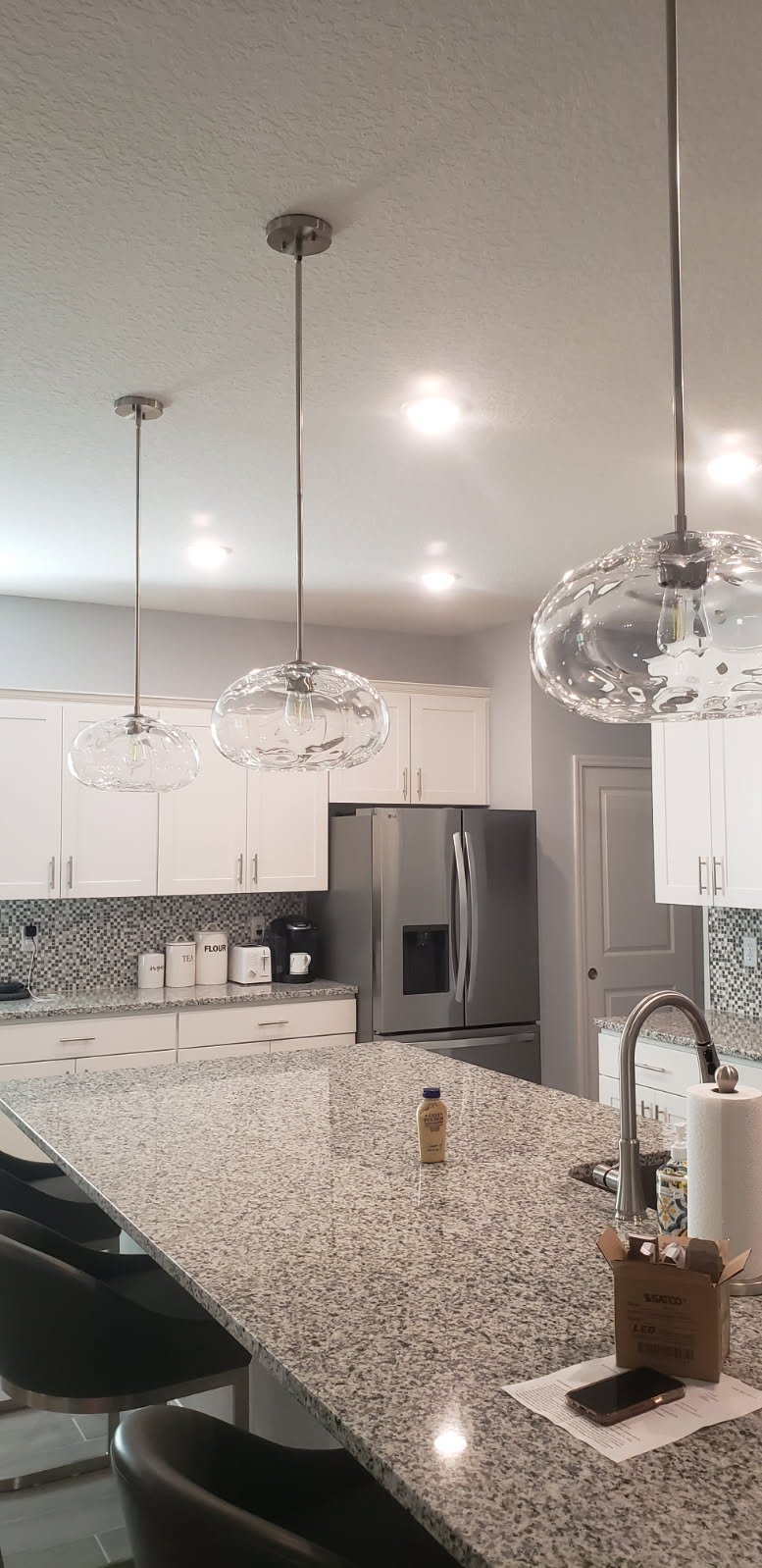 Installation of new pendant...wait until you see them on!