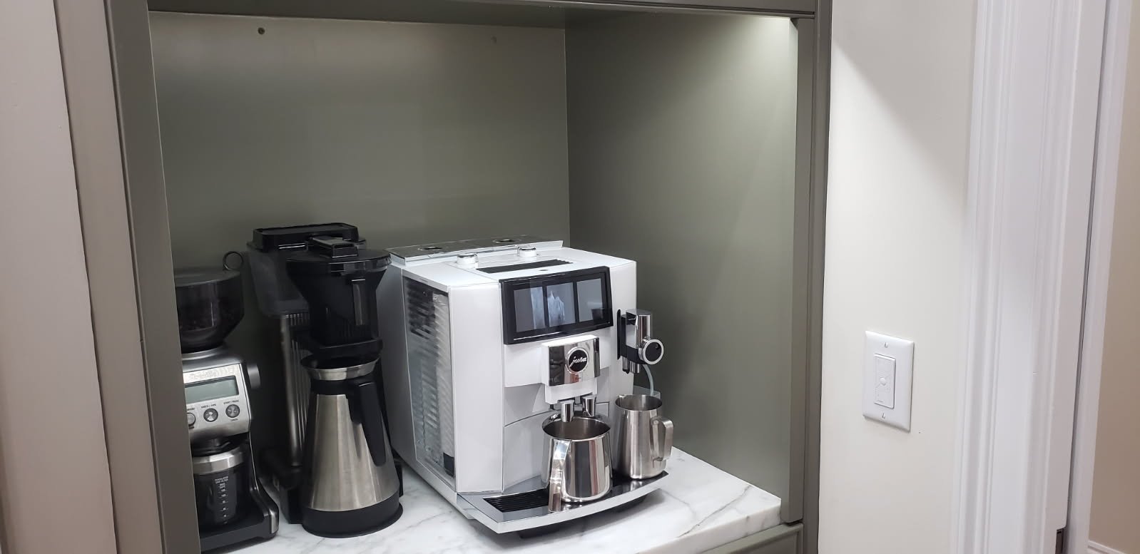 Coffee Bar accent lighting!