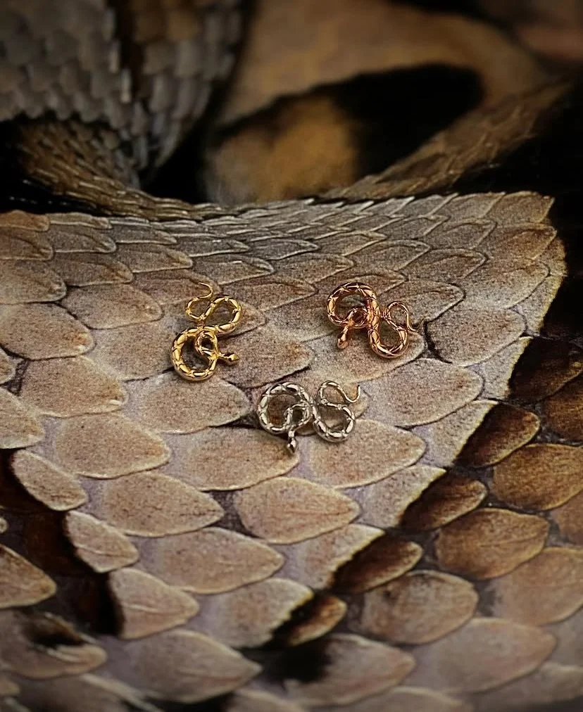 BVLA 14k Gold Coiled Snake
