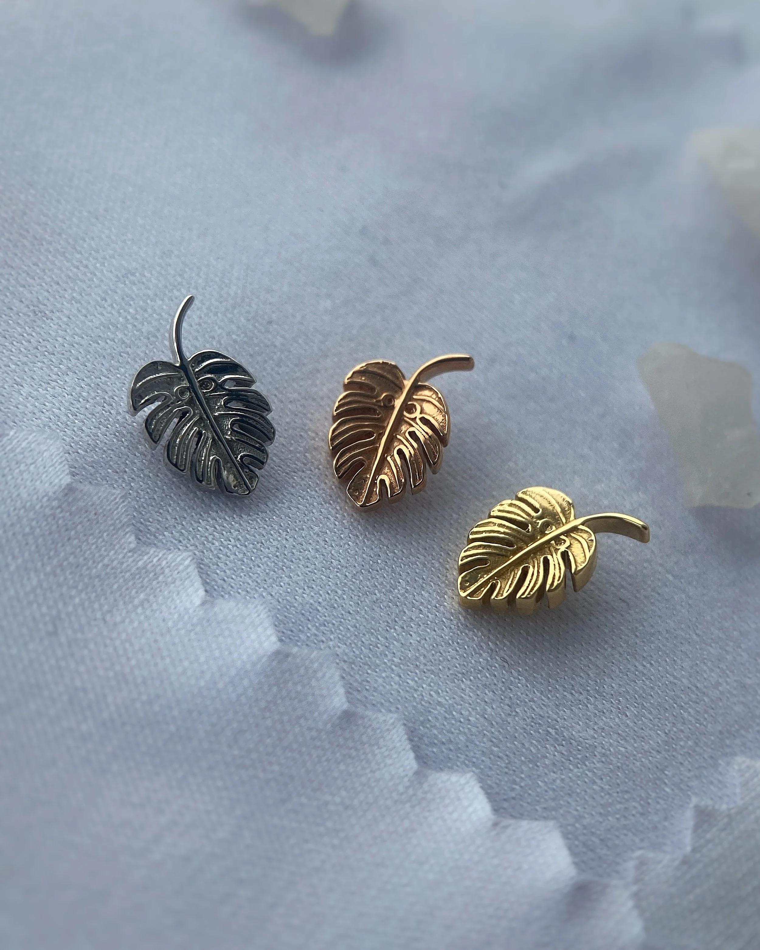 BVLA 14k Gold Monstera Leaf