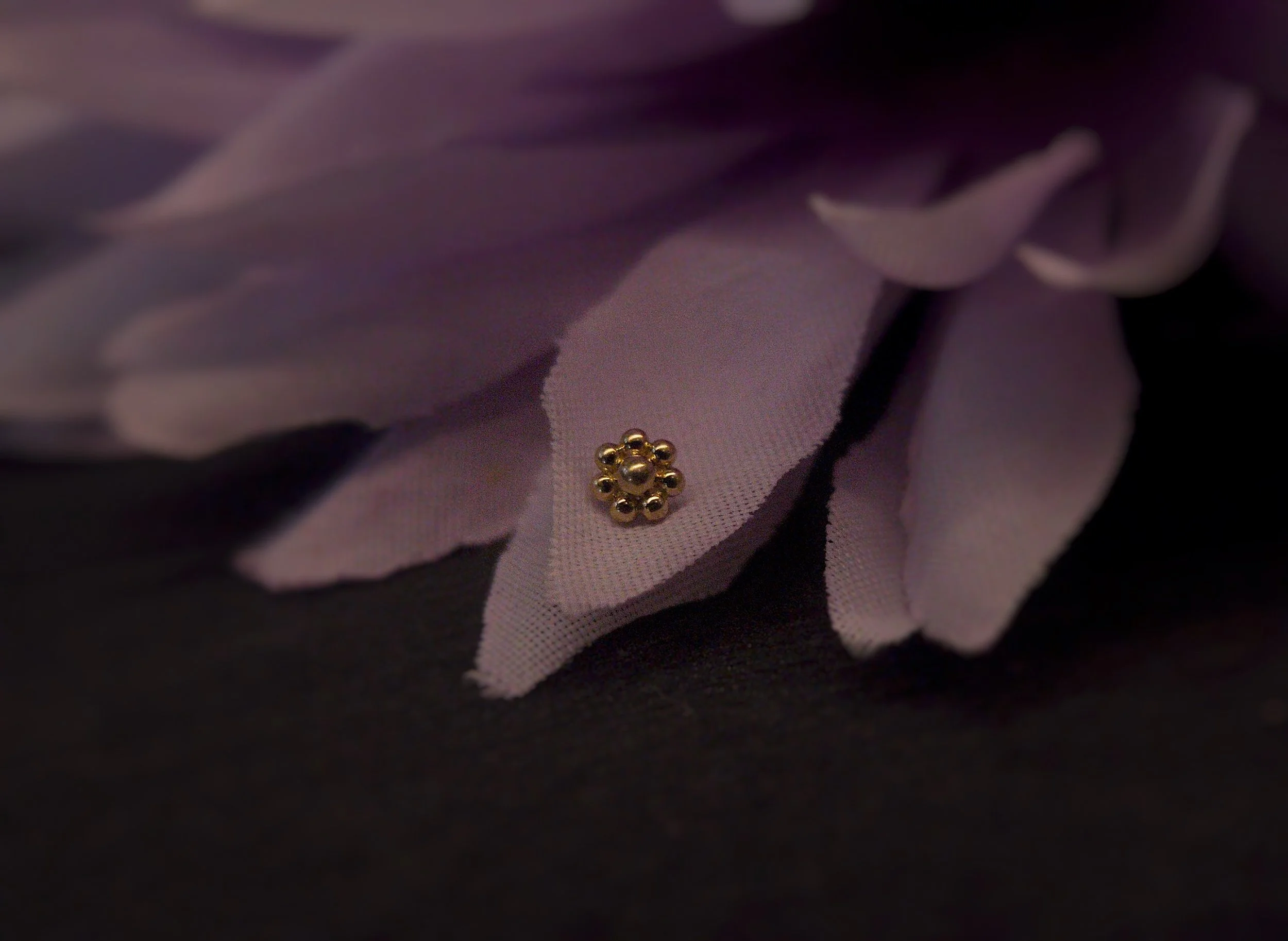 BVLA 14k Gold Bead Flower Cluster
