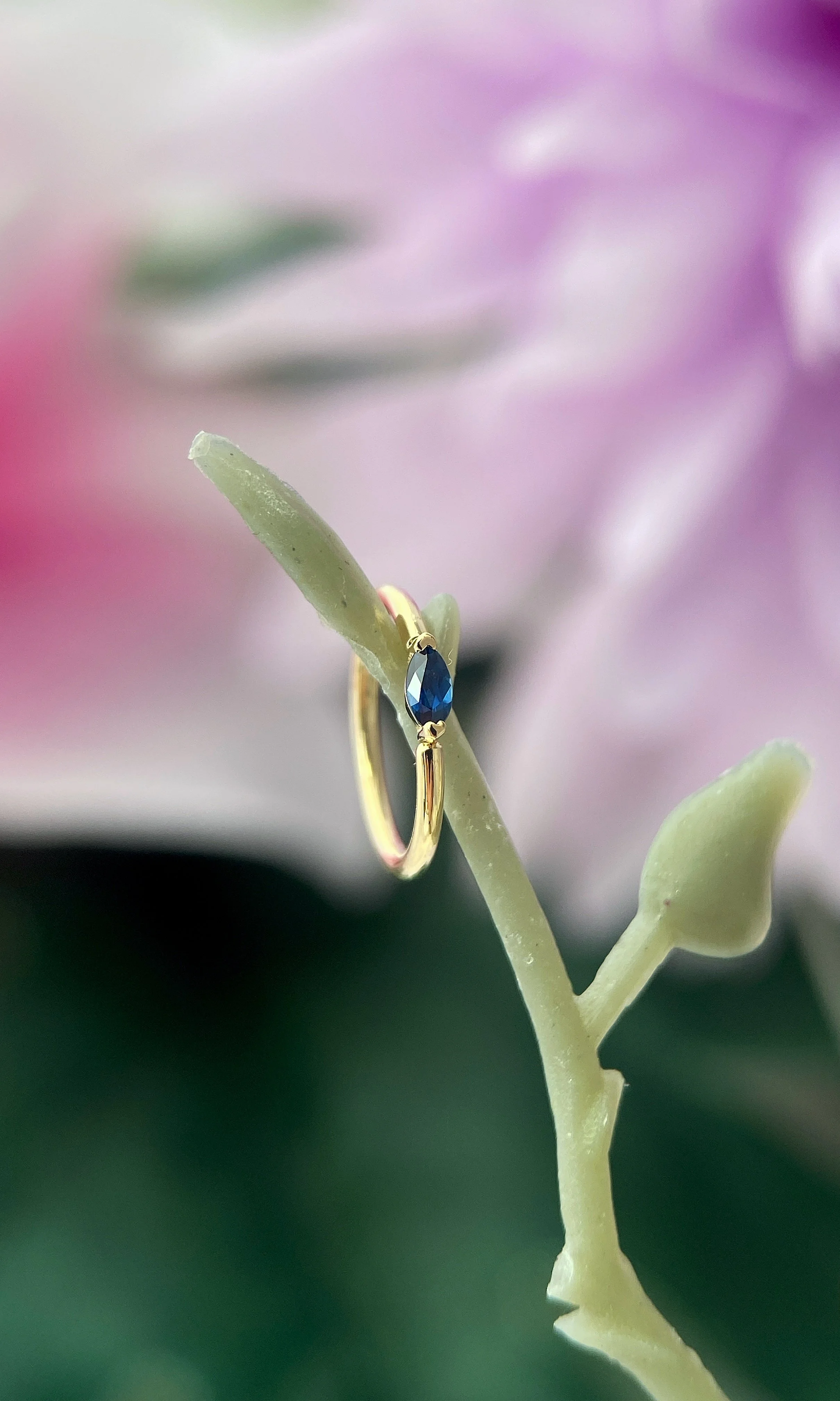 BVLA 14k Gold Marquise V Prong Ring