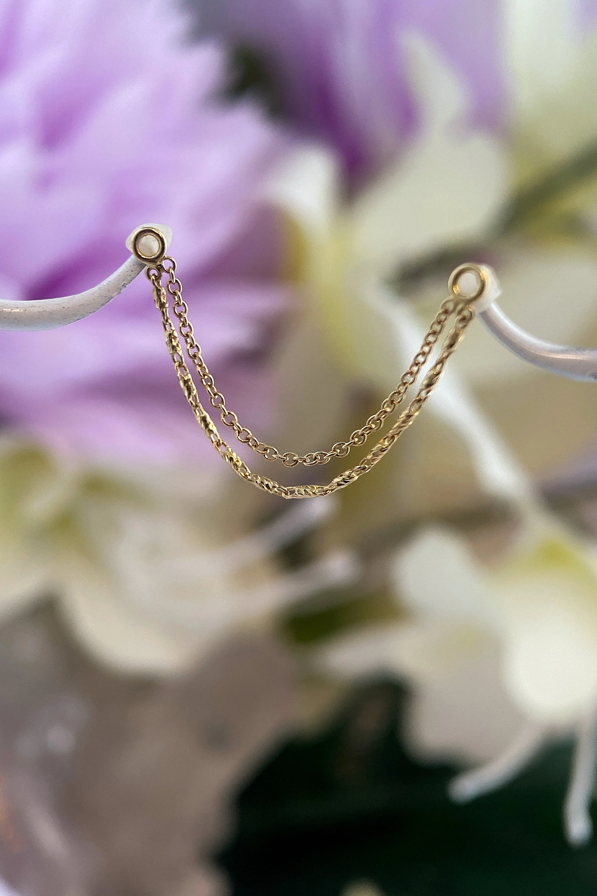 BVLA 14k Gold Camryn Graduated Double Chain