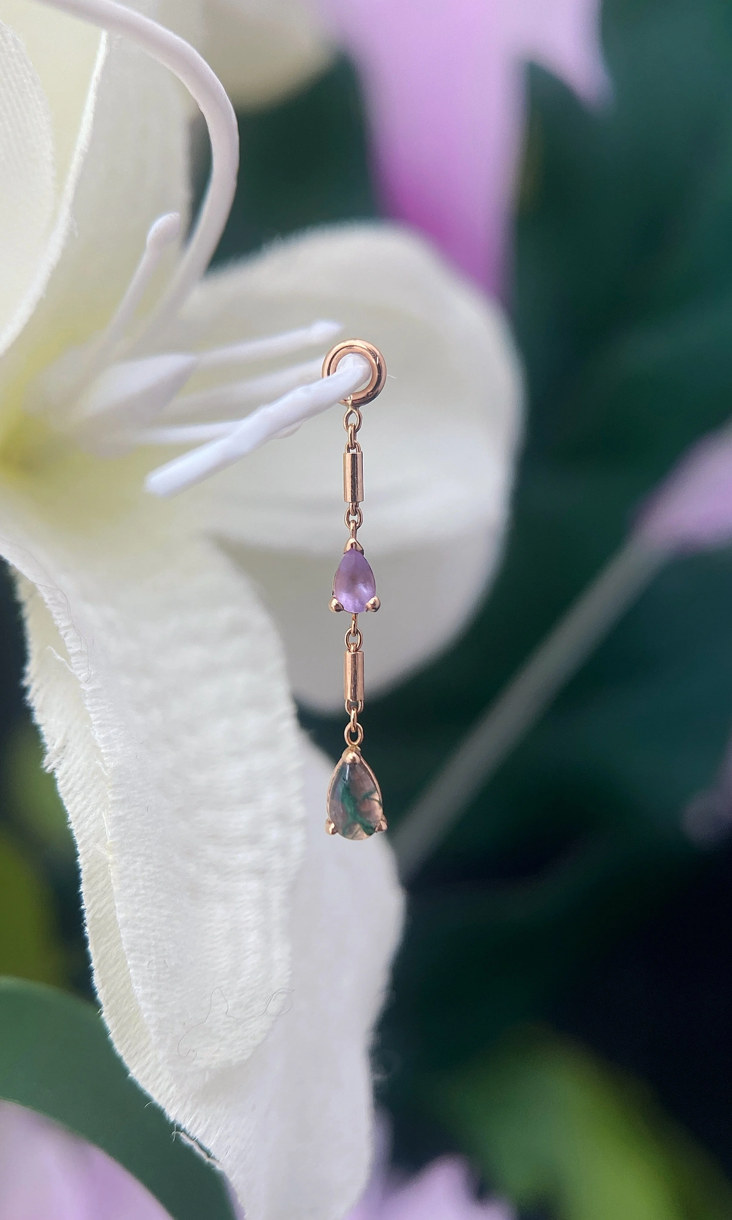 BVLA 14k Gold Two Tears Charm