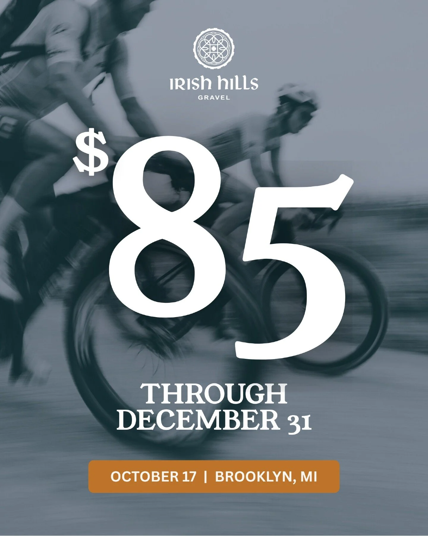 Register by December 31 and save $15 &mdash; which you can now put toward coffee, ride snacks, or that chamois cream you never think about until it&rsquo;s too late.

2026 entry: $85 this month, $100 in January....

Register now at irishhillsgravel.c