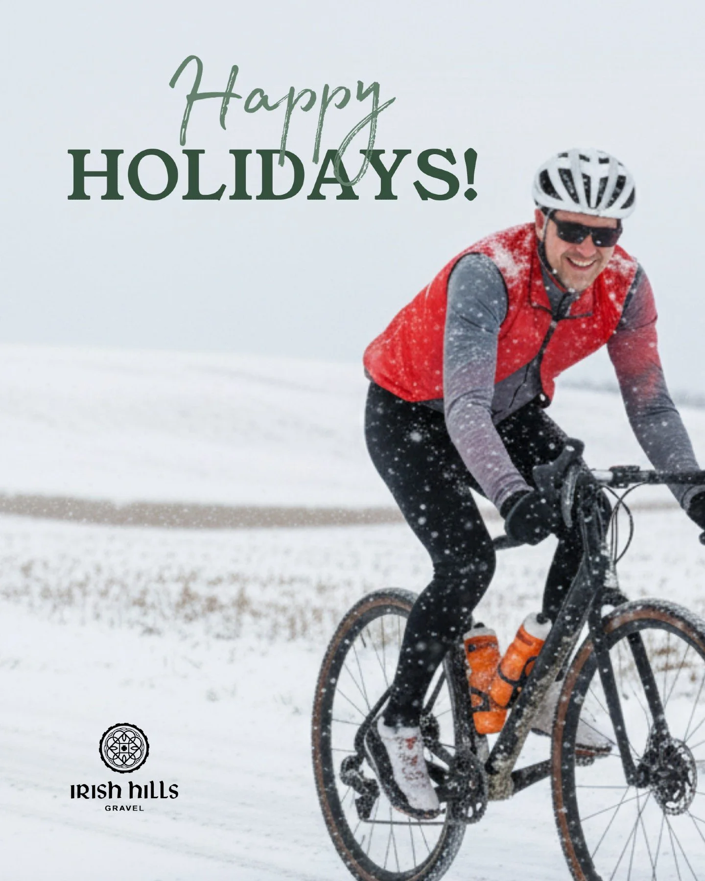 Merry Christmas from the Irish Hills Gravel team! We hope your day is filled with good company, good food, and a little dreaming about your next adventure on Michigan gravel. We can&rsquo;t wait to ride with you next year!
.
.
.
#IrishHillsGravel #Ho