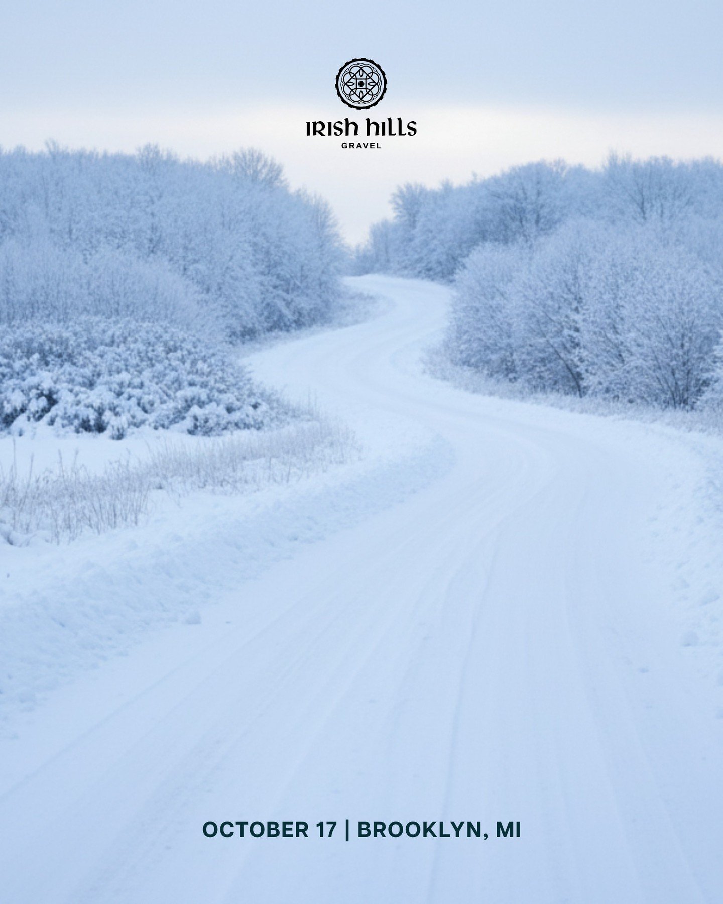 The Irish Hills in winter are quiet, but you can feel the energy building for race day.

Empty roads now, full of riders in October. If you want to be part of that story, head to irishhillsgravel.com.
.
.
.
#IrishHillsGravel #PureMichigan #GravelLife