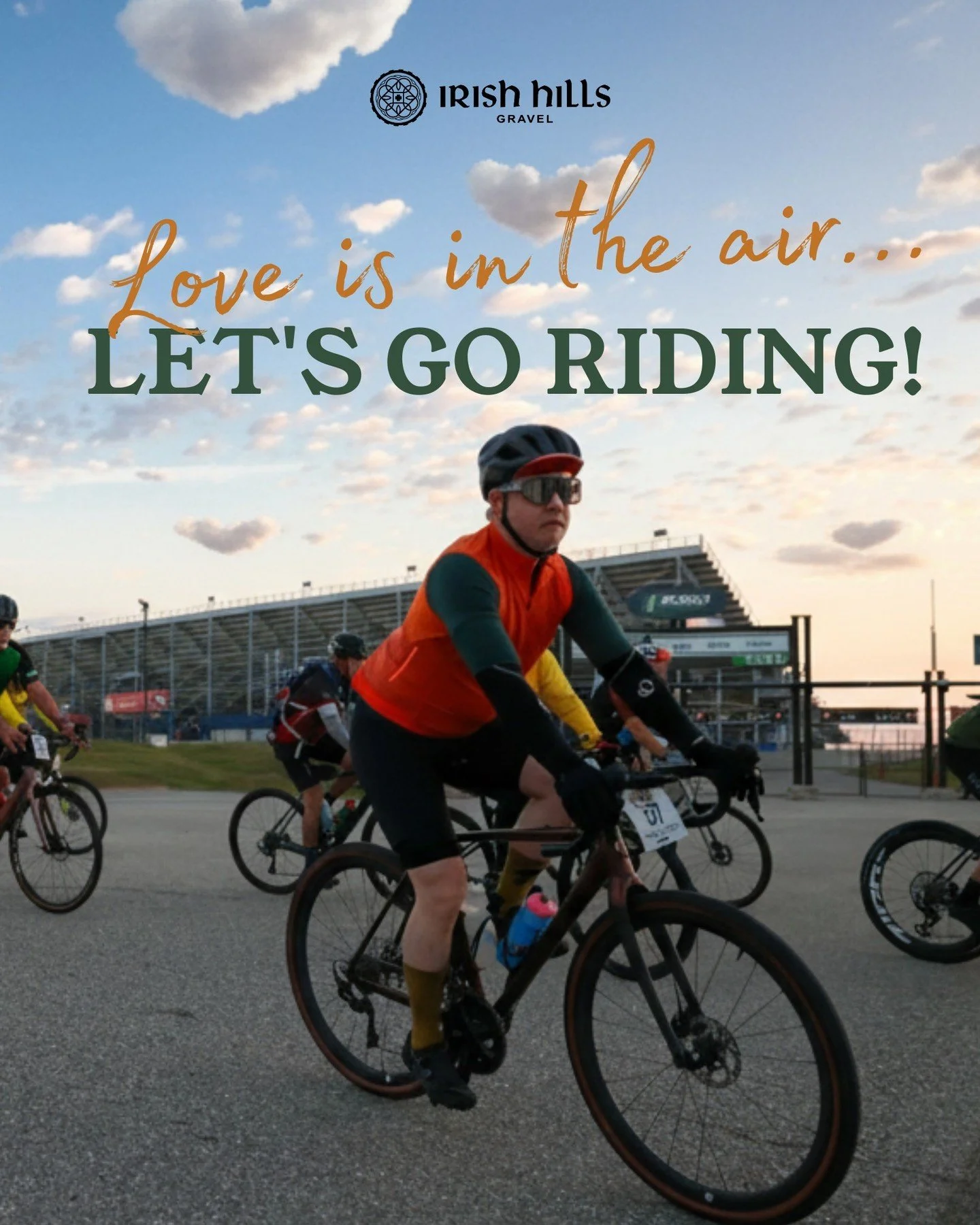 Valentine mode on 💘

Who or what do you love most about riding?
The bike, the views, the people, or the snacks?
Drop your gravel love in the comments. ⬇️ 

Join us at irishhillsgravel.com
.
.
.
#IrishHillsGravel #ValentinesRide #GravelLove