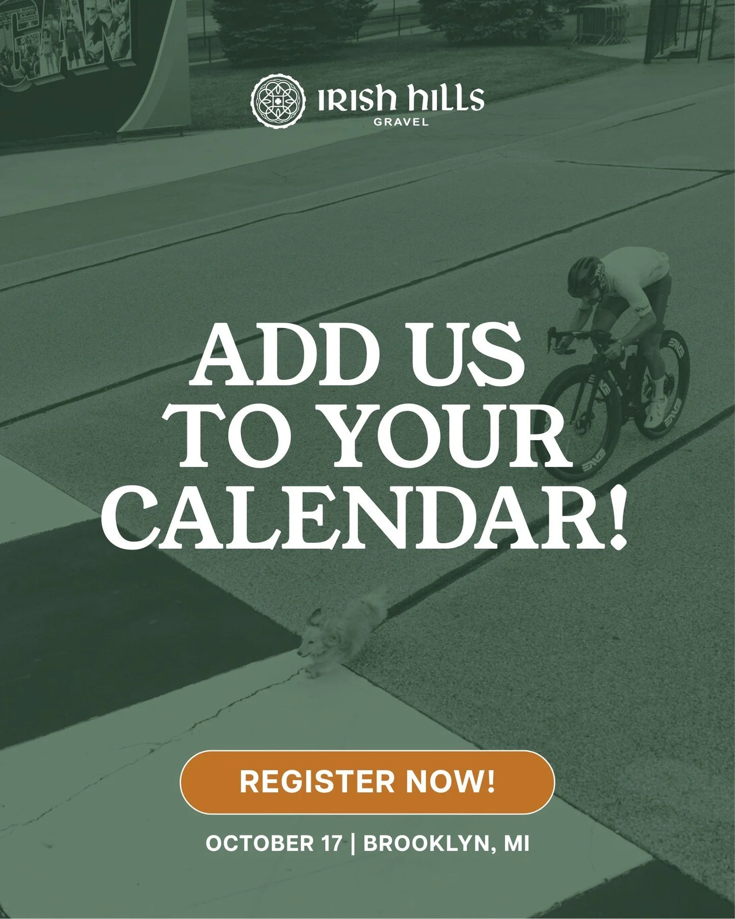 Planning your 2026 events?

Add Irish Hills Gravel to your calendar for a fall ride that mixes community, scenery, and a great finish line vibe.

Register now >>> you won't want to miss this!
irishhillsgravel.com
.
.
.
#IrishHillsGravel #Reg