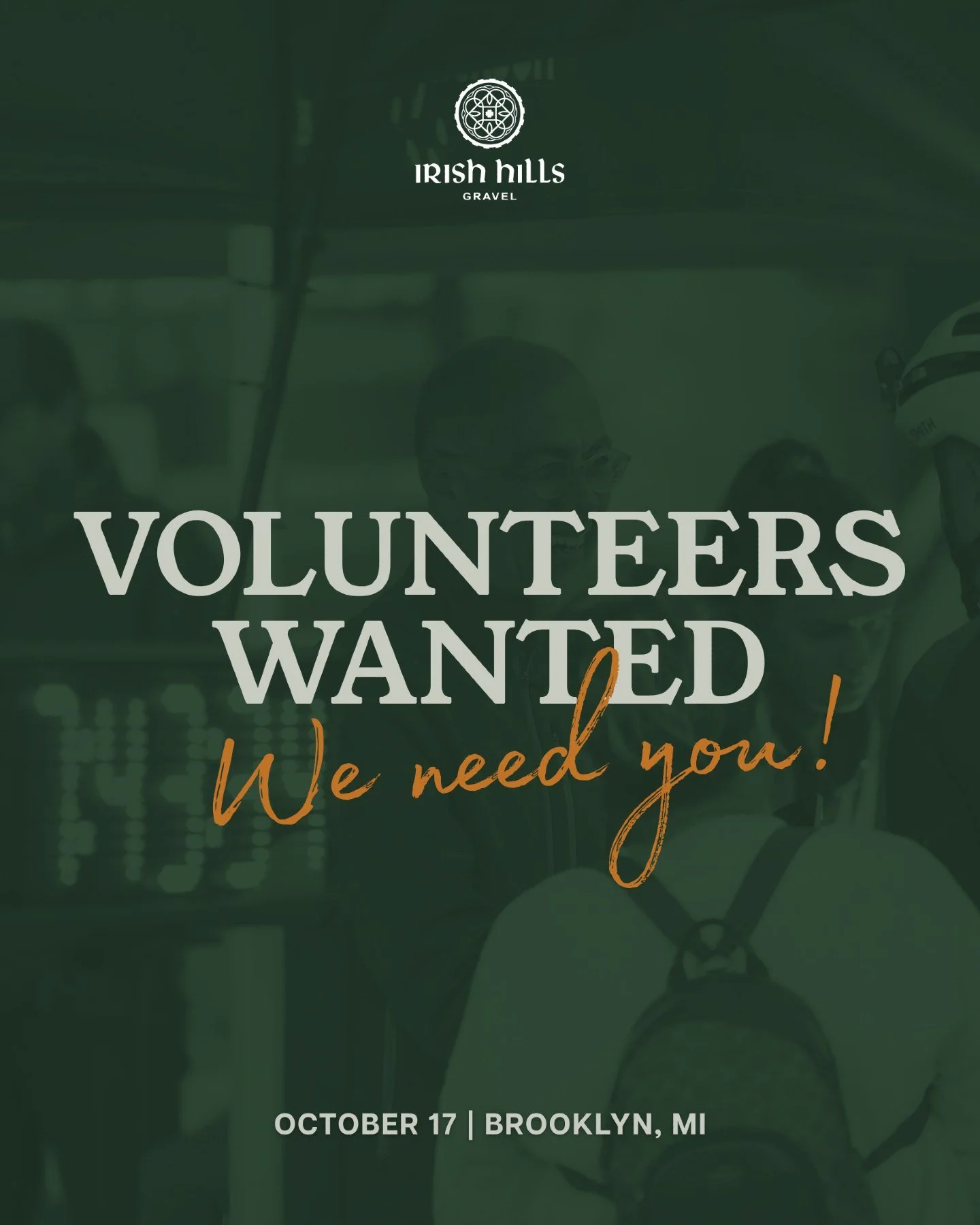 Volunteers bring the heart and energy that make race day memorable. Whether you love cheering, organizing, or helping riders feel welcome, we&rsquo;d love to have you on the team.

Visit IRISHHILLSGRAVEL.COM to learn more.
.
.
.
#IrishHillsGravel #Vo