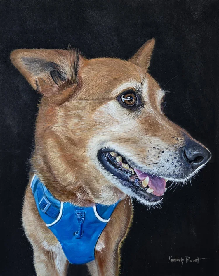 painting of dog
