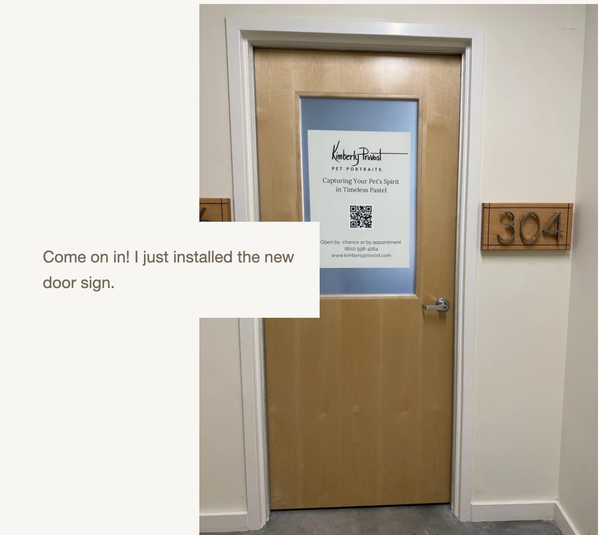 new door sign for my studio