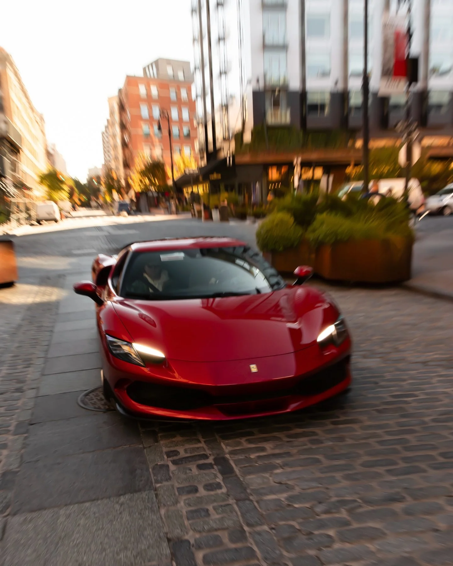 Redefining the block with the Ferrari 296 GTB in Manhattan&rsquo;s Meatpacking District.