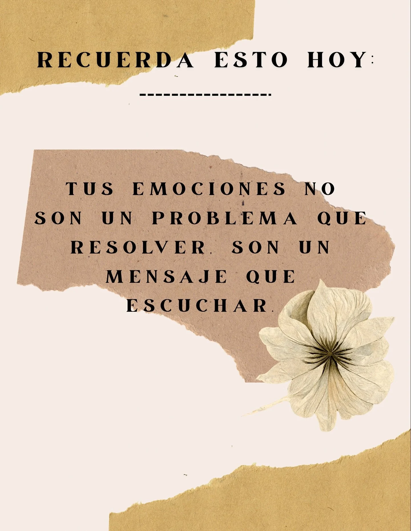 💭 Todas las emociones tienen una funci&oacute;n. No hay emociones &ldquo;buenas&rdquo; o &ldquo;malas&rdquo;, solo se&ntilde;ales que nos gu&iacute;an.
👉 Dale espacio a lo que sientes, obs&eacute;rvalo con curiosidad, y preg&uacute;ntate: &iquest;q