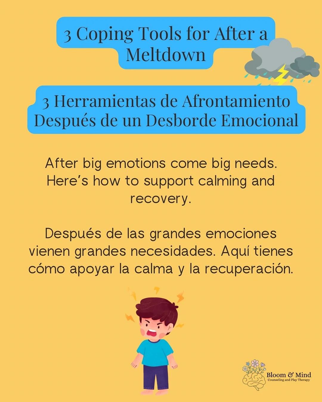 After big emotions come big needs. 💛
Once calm, support reflection and connection:
✨ Ask, &ldquo;What did you need in that moment?&rdquo;
✨ Draw or write a letter
✨ Offer reconnection or repair (apologies, hugs, or space)

This helps kids and teens 