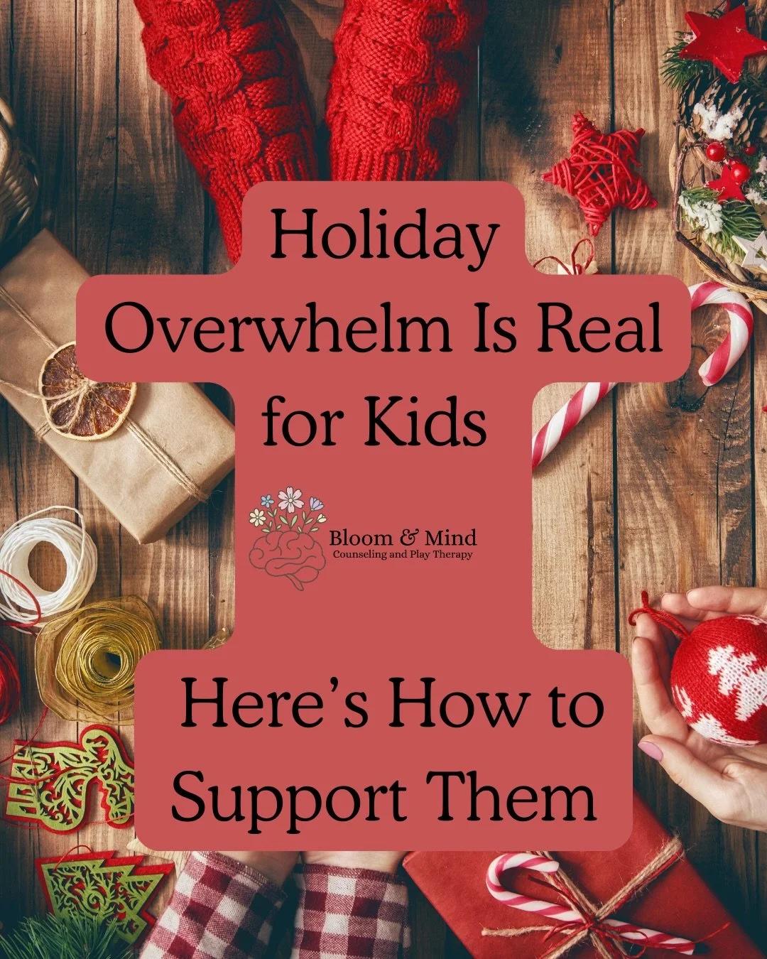 Holiday overwhelm is real for kids.
A dysregulated nervous system can look like clinginess, irritability, refusal, or meltdowns &mdash; not misbehavior.

Preparing them ahead of time, offering choices, protecting boundaries, and allowing breaks can m