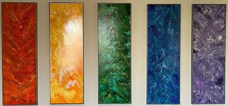 Chaos Series | Abstract Paintings by Cathy Waters