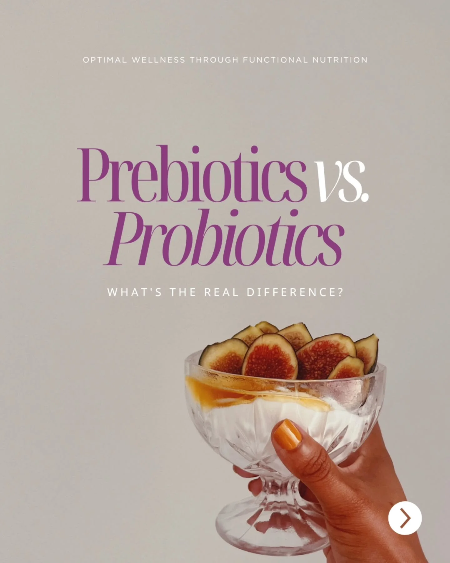 Most people have heard of probiotics, but not everyone knows about prebiotics and your gut needs both 🌱

👉 Prebiotics = food for the good bacteria

👉 Probiotics = the good bacteria

Think of it like this: prebiotics are the meal 🍽️, probiotics ar