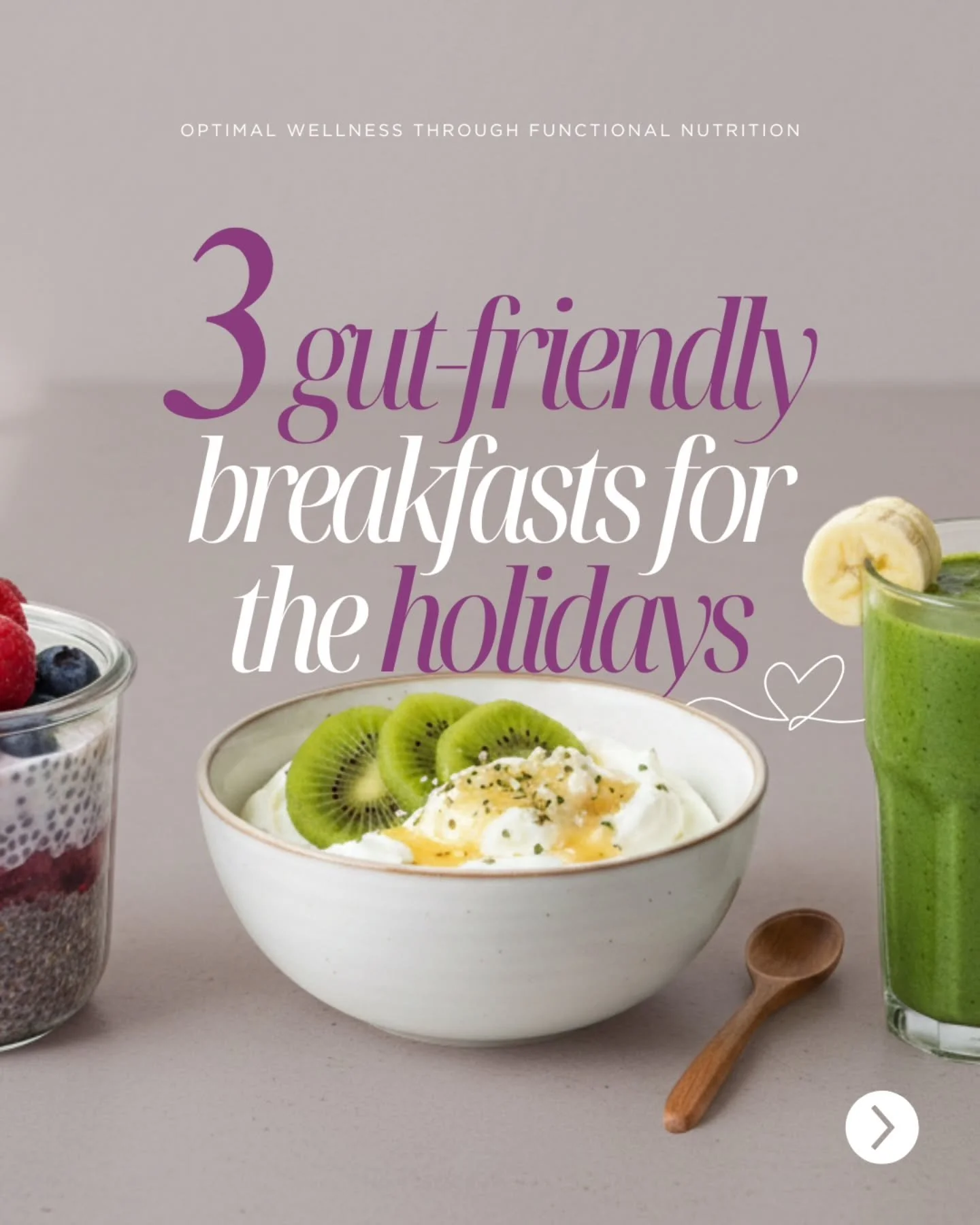 If your digestion feels a little sensitive this season, starting your morning with something gentle can make a big difference 🍃

These breakfast ideas are simple, filling, and supportive, especially after big holiday meals 🍴

You don&rsquo;t need r