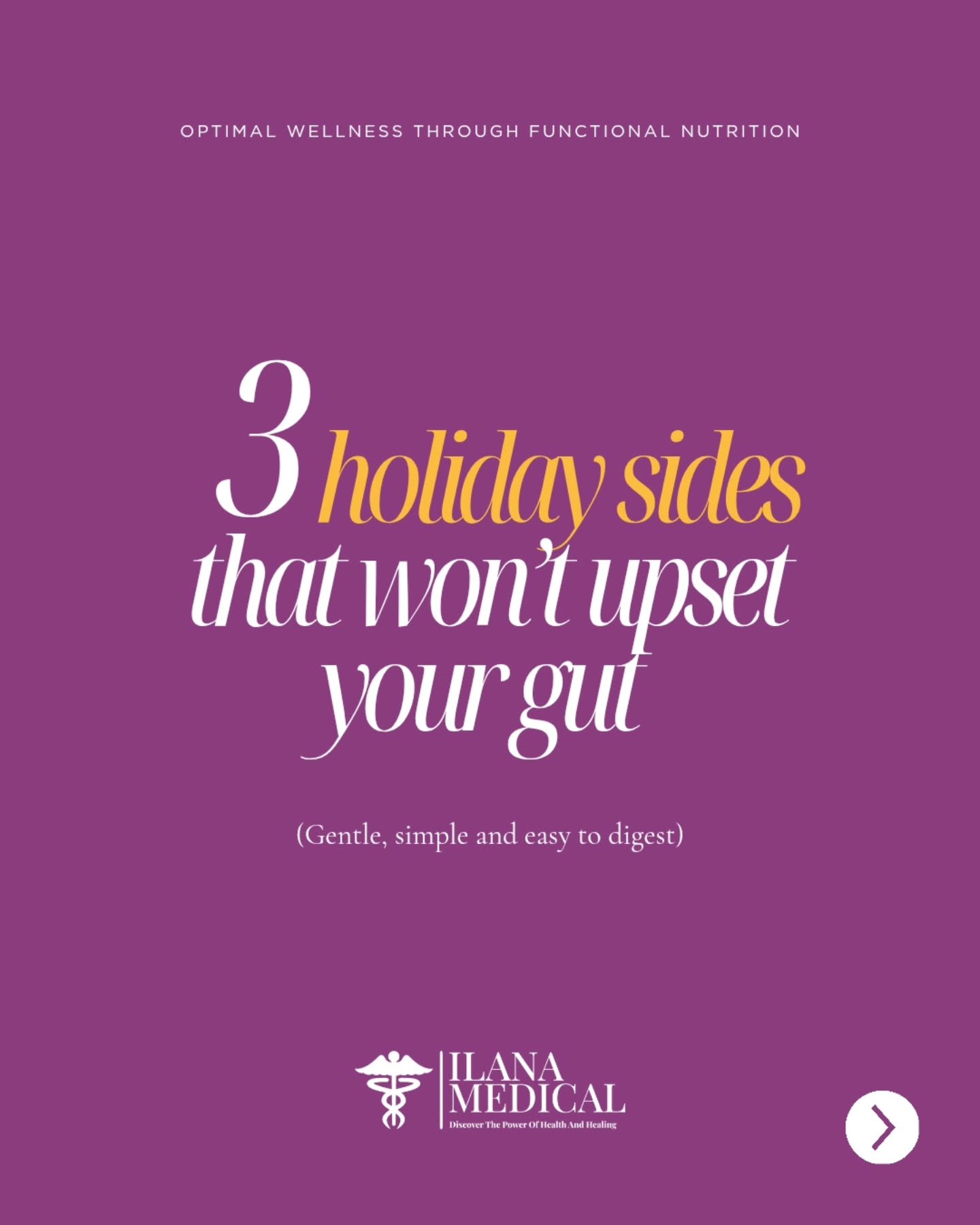 Some holiday sides are just easier on your gut, especially when your stomach already feels sensitive 🍽️

These three won&rsquo;t leave you feeling heavy or uncomfortable and they&rsquo;re still delicious! 

Save this so you have a few safe, easy opt