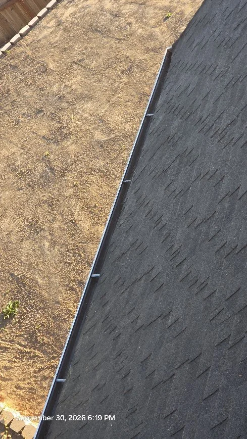 After carefully pulling out the vegetation and removing the accumulated debris underneath, the gutter was open and functional again