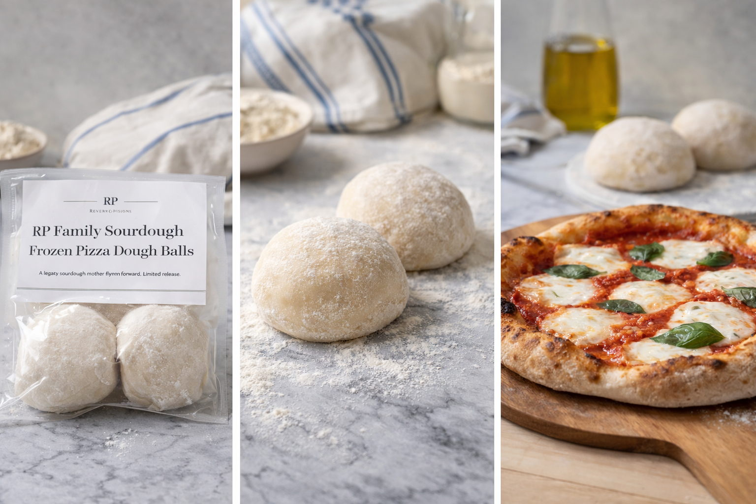 RP Family Sourdough Frozen Pizza Dough Balls