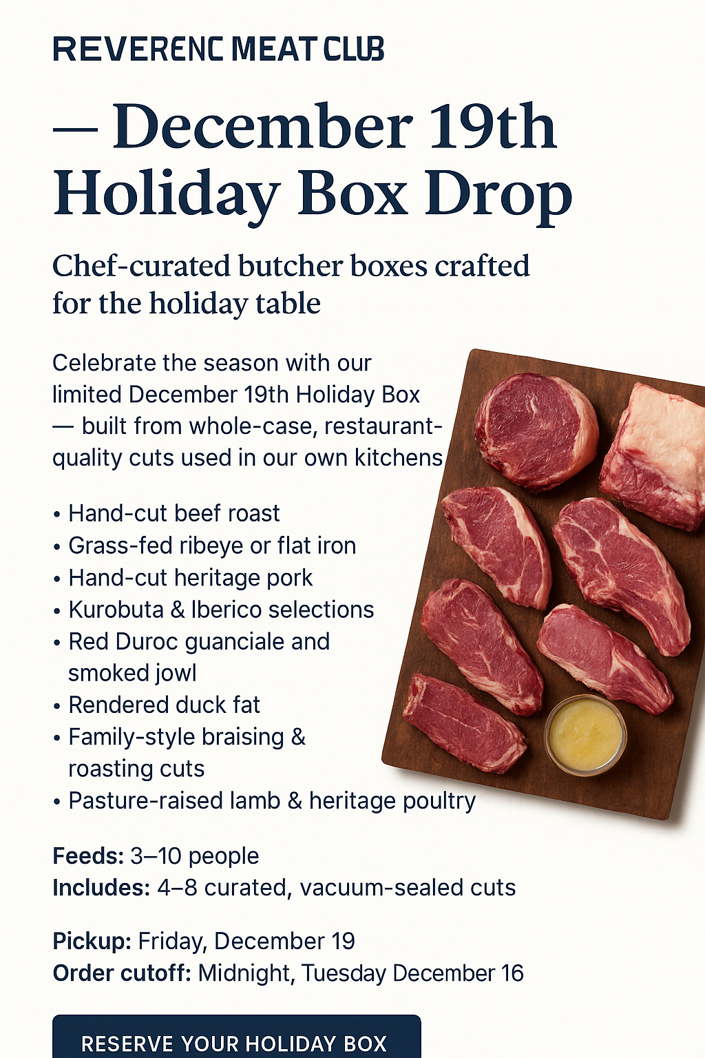 Reverence Provisions Box Kit